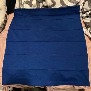 Forever 21 Blue Bandage Skirt